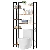 Estantería Sobre el Inodoro, Organizador de Baño de 7 Niveles Ajustable, Mueble para Inodoro, Ahorro de Espacio con...