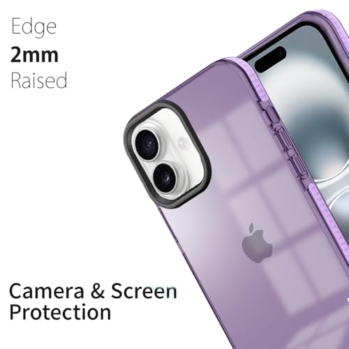Image of KARWAN Back Cover|iPhone 16 Back Cover |Polycarbonate Material| Full Camera Protection |Perfectly Fit| Case for iPhone 16 - Purple