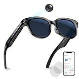 Hadrsion Smart Glasses with Camera,Bluetooth AI Sunglasses,Translation/Voice Control/Music Play for Travel, Conferences & Vlogging Unisex