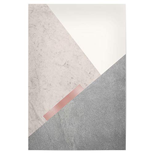 artboxONE Poster 30x20 cm Abstrakt Scandi Minimalist in Pink 02" - Bild Geometric Blush pink Blush pink