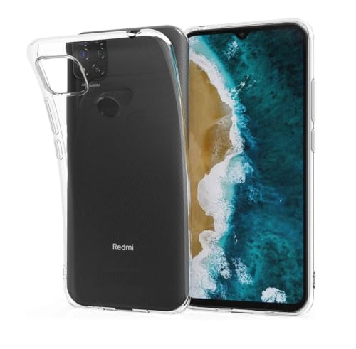 Image of REALCASE Silicone Back Cover Case, Scratch Resistant Protective Crystal Clear Transparent Shock Proof Back Cover Case for Xiaomi Mi Redmi 9C / Xiaomi Mi Redmi 9