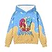 ZRBYWB Kids 67 Hoodie Sweatshirt Funny Fashion Ice Cream Graphic Long Sleeve Unisex 6 7 Shirts for Teen 67 Meme Hoodies 5-6 Years 01-Blue