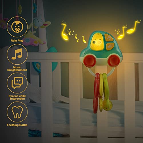 Woby Baby Musical Phone Toys, Infant Keys Toys, Electronic Toys Early Learning Educational Preschool Pretend Play Set With Flashing Lights And Sounds For 1 Year Old Baby Toddler #TOP4