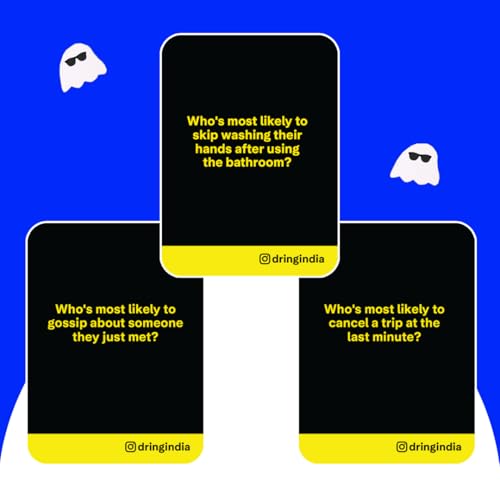 Image of Dring Horrible Friends - The 'Who's Most Likely to' Party Game | Find Out What Your Friends Really Think About You!? | PartyGame, Adult, 108 Cards | House PartyGame, Friends Game.
