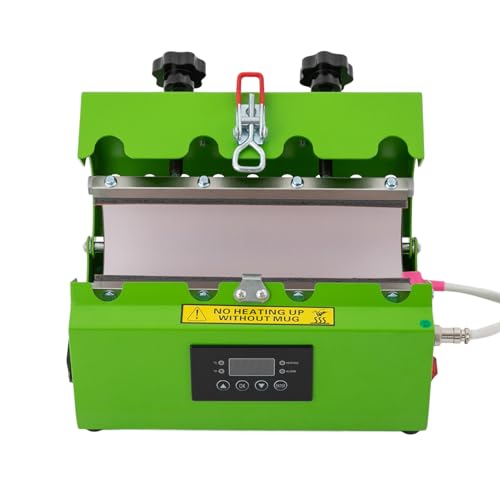 Mug Press, Máquina de prensa de vaso con pantalla LED, para taza recta con diámetro de 2.8-3.3 pulgadas y altura de menos de 10.6 pulgadas, 2 conversiones de temperatura (°C y °F)