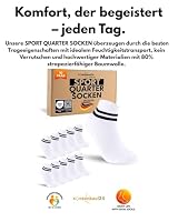 sockenkauf24 10 Paar kurze Sportsocken Damen Weiß 35-38 Quarter Tennissocken Atmungsaktive Baumwolle – Ansicht 6
