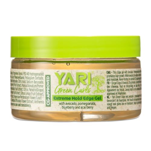 Yari Gel Fijador Metodo Curly - Green Curls - Edge Ml, Verde, 125 Mililitro