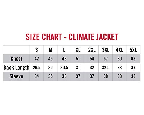 StrikerICE Men's Climate Jacket, Fishing Gear for Cold-Weather Conditions, Sureflote Technology, L, Black/Gray