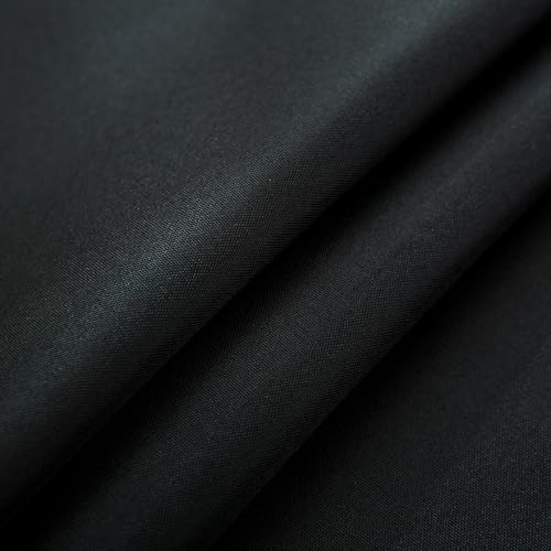 Image of sancua 2 Pack Small Square Tablecloth 24 x 24 Inch Black, Stain and Wrinkle Resistant Washable Polyester Table Cloth Decorative Solid Fabric Table Cover for Nightstand End Bedside Tables