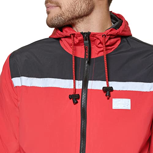 Image of DKNY Men's Active Reflective Colorblock Windbreaker
