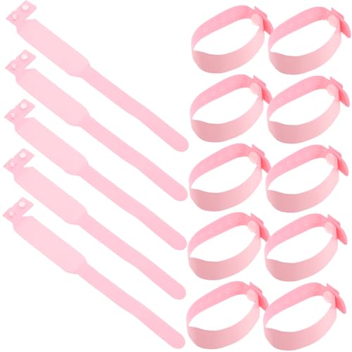 SHINEOFI 100Piezas Pulseras de Identificación Médica para Recién Nacidos de PVC Suave y Cómodo Etiquetas de Seguridad para Hospitales Identificación Desechable para Diseño Seguro