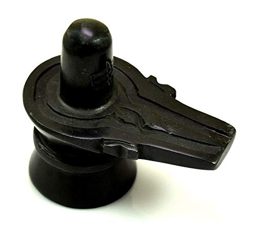 TreegoArt Black Marble Shiva Shivling 2 Inches For Pooja, Shiva, shivalingam For Office and Gift for Others Showpiece