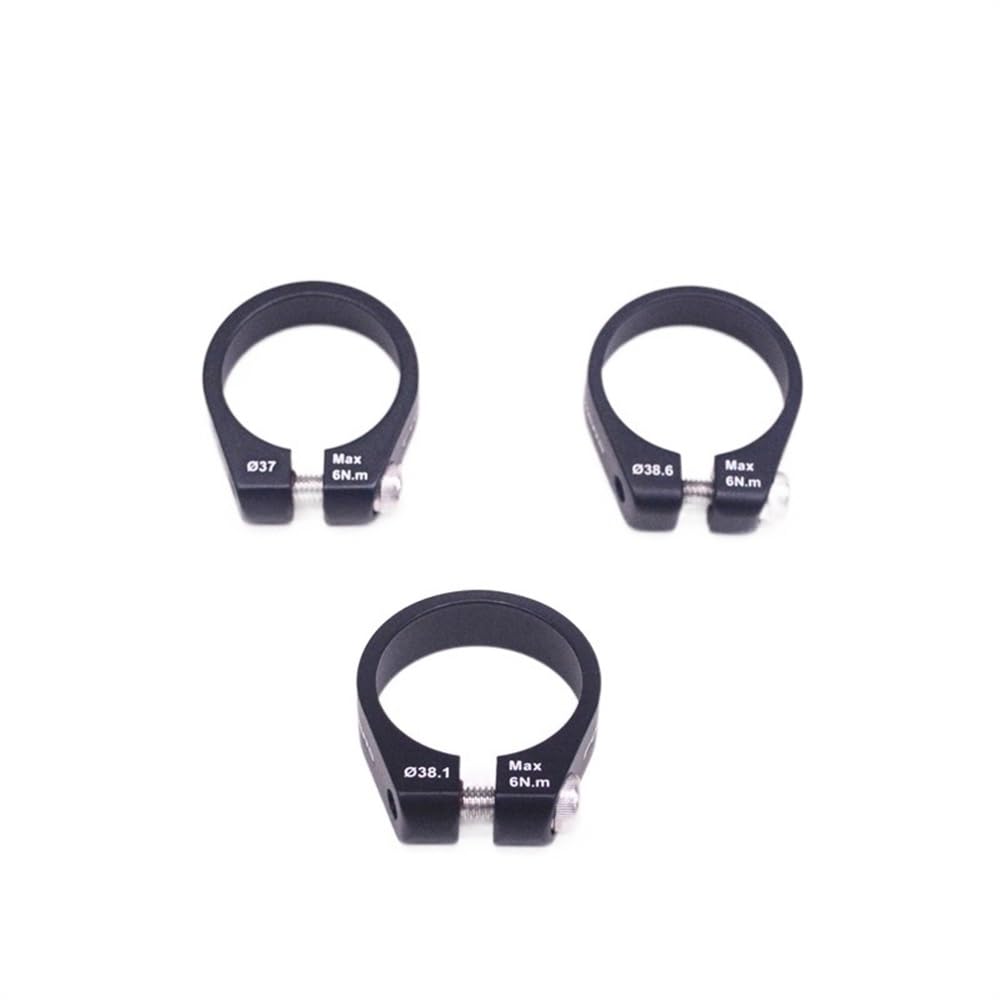 Abrazaderas para tija de sillín de Bicicleta de Aluminio, 37, 38,1 y 38,6 mm, 1 Unidad.