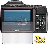 3x Nikon COOLPIX L820 Digital Camera Premium Clear LCD Screen Protector Cover Guard Shield Film Kits, Exact fit, NO CUTTING (3 pieces by GUARMOR)