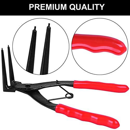 Toolwiz TO-ASP0001 Snap Ring Pliers Heavy Duty Internal Master Cylinder Snap Ring Pliers Extra Long Snap Ring Pliers 90 Degree Long Nose Pliers thumb #5