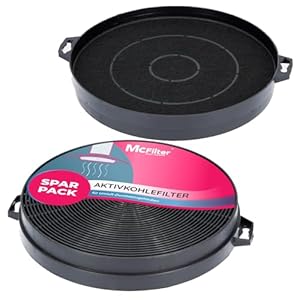 Actieve koolfilter Ø 210 mm voor afzuigkap geschikt voor Constructa 00353121, Bosch/Neff DHZ5140, Bauknecht 481281718524 AEG/Juno 902979371/9 – filter voor afzuigkap