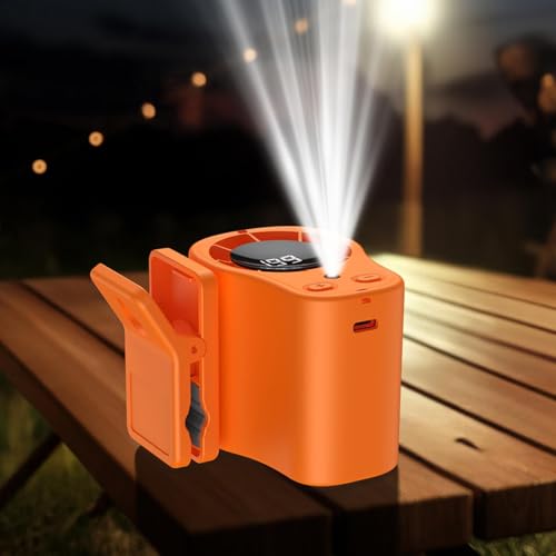 Ventilador portátil de rotación de 360 grados con conexión USB y clip 4
