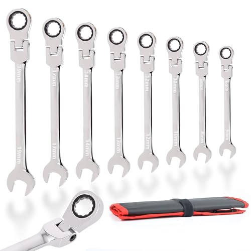 Cle a Cliquet 72 dents articulée pour débloquer les vis difficiles d'accès - 2