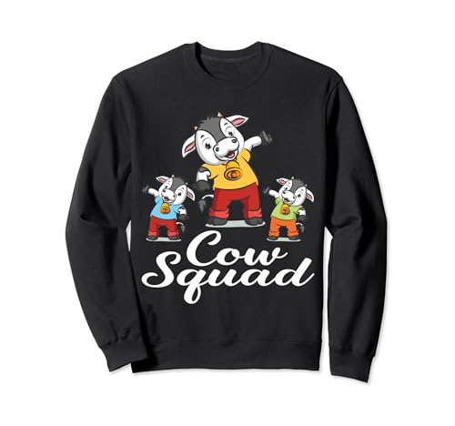 Cow Squad Funny Matching Family Mama Papá Abuela 2024 Sudadera