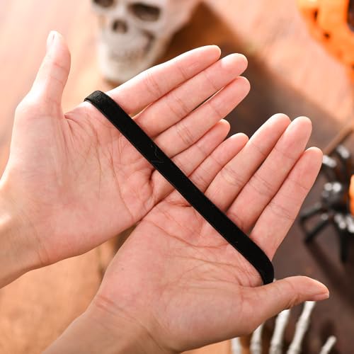 RareLove Classic Black Velvet 10mm Choker Necklace4