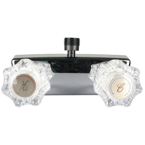 RV/Mobile Home Shower Faucet With Top Threaded Diverter - Chrome