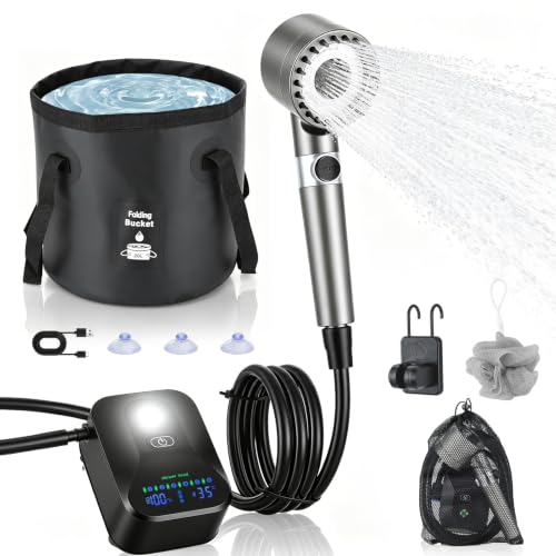 Doccia da Campeggio, 8000mAh, Kit 20L, 6 pressioni