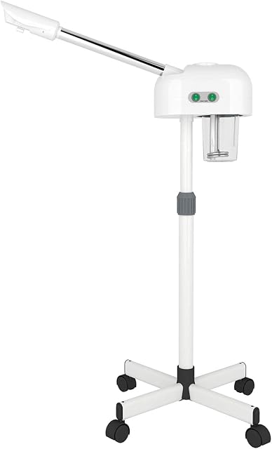 Professional Facial Steamer, Hot Mist, Ozone Humidifier, Can Use at Home and Beauty Salon, Extract Blackheads, Rejuvenate and Hydrate Your Face Skin for Youthful Complexion, Adjustable Height