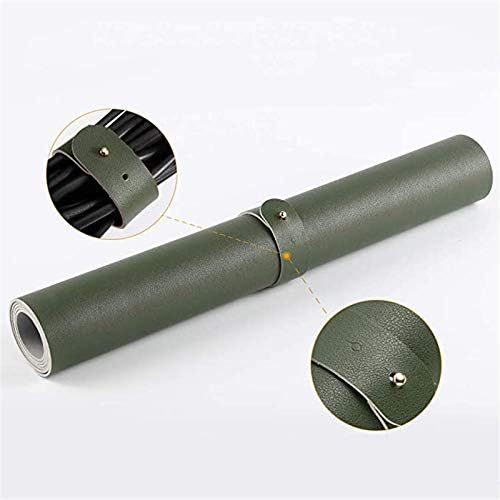 BUBM PU Leather Double Sided Desk Pad Computer Mat Desk Writing Mat for Office and Home,Ultra Thin 2mm - 31.5"x15.8" (Dark Green)