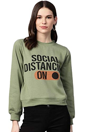 Image of pluss Women's Fleece Round Neck Sweatshirt
