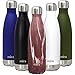 MIRA 17 oz Vacuum Insulated Travel Water Bottle | Leak-Proof Double Walled Stainless Steel Cola Shape Sports Water Bottle | No Sweating, Keeps Your Drink Hot & Cold | Wine Granite