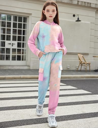 Image of Arshiner 2 Pieces Girls Outfits Fall Sweatsuits Sweatshirts and Sweatpants
