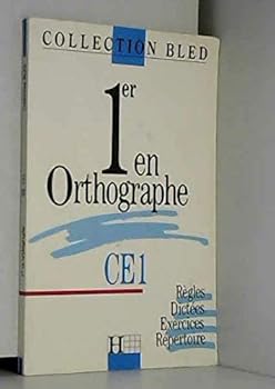Paperback Premier en orthographe : [CE1] [French] Book