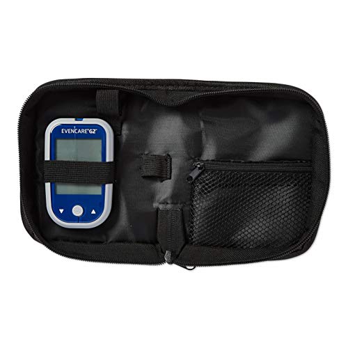 Medline EvenCare G2 Blood Glucose Monitoring Meter, Self-Testing Diabetic Care, 6 Sec Results, Batteries, Guide, Carrying Case, Logbook, Voice Assistance - Image 4