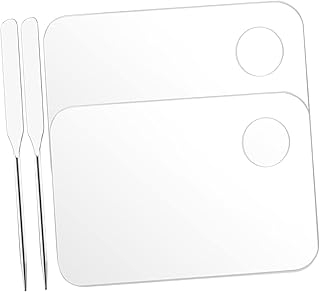 VICASKY Paleta cosmética acrílica con espátul...