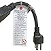 Cablelera Power Cord Extension & Splitter, NEMA 5-15P to NEMA 5-15R x 2, 16 AWG, 13A, 125V (ZADA33PQ-36)