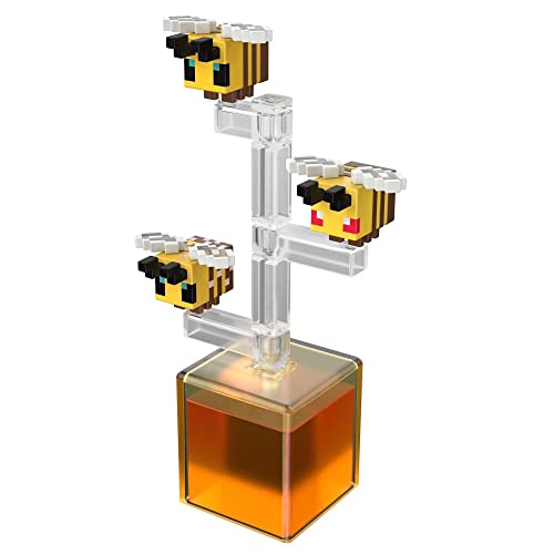 Mattel Minecraft Bees Action Figure, 3.25-In, With 1 Build-A-Portal Piece & 1 Accessory, Building Toy Inspired By Video Game, Collectible Gift For Fans & Kids Ages 6 Years & Older #TOP4