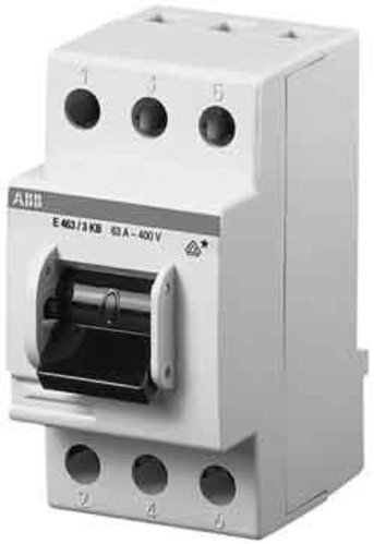 Interrupteur 3P ABB E480/3-KB 80 A noir haute durabilité