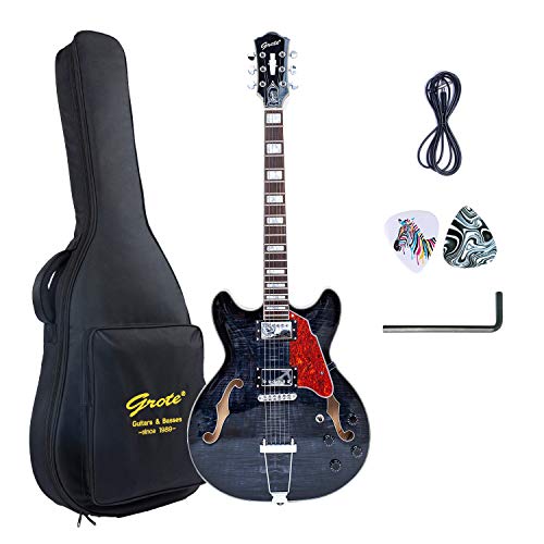 GLM^[ NEW GROTE 335 style Jazz Electric Guitar Semi-Hollow Body (ubN)