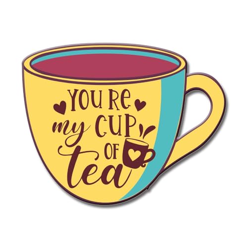 Image of Yey Stylish Fridge Magnet for Refrigerator - Multicolour 3x2 Inch Decorative Kitchen, Home & Office Accessory Idea for Decor Lovers (Cup-of-Tea)