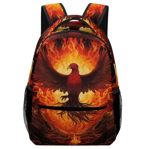 Sac à dos garçon Phénix de flamme pour donner confiance à votre enfant à l'école