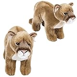 Forest & Twelfth 12" Stuffed Mountain Lion Plush, Heirloom Collection Stuffed Animal, Premium Materi