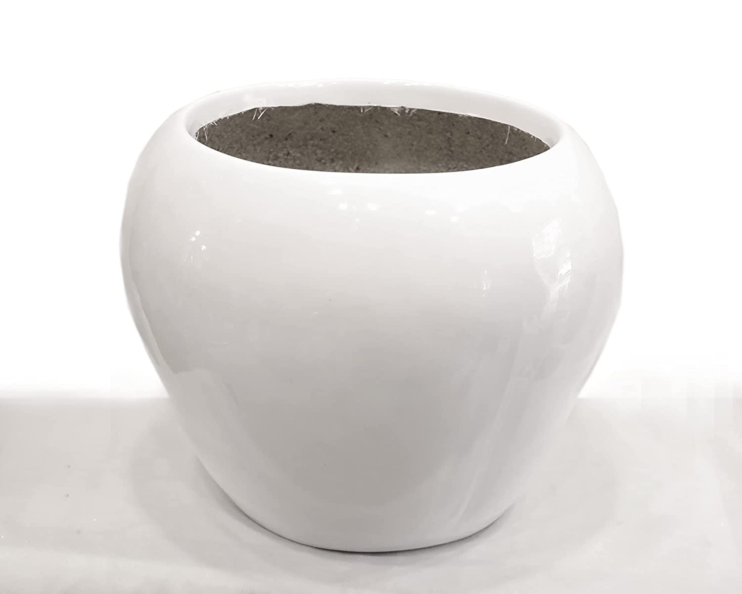 SUPER MARCHE Flower Pot Fiber Material for Living Room/Home/Office/Outdoor/Garden 10 inches (B09QS94QM3) Amazon Price History, Amazon Price Tracker