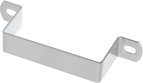 Miniatura 4 de uxcell Soporte de conector en forma de U, 3.740 in x 1.772 in, acero inoxidable 304, soporte de seguridad para puerta, ventana, cobertizo cerrado