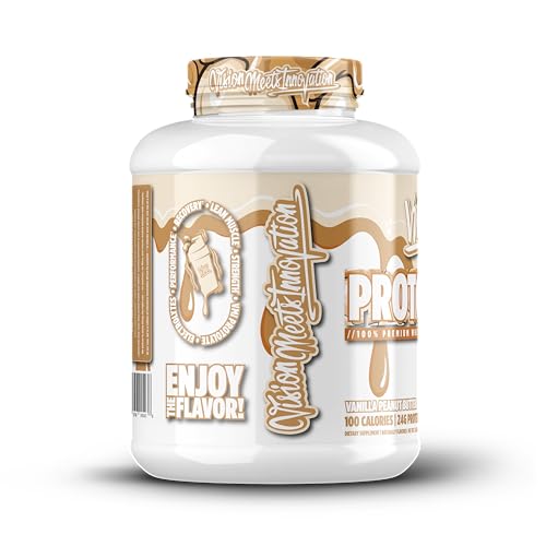 Image of VMI Sports | ProtoLyte Whey Isolate Protein Powder | Low Calorie Whey for Weight Loss and Muscle Gain | Digestive Enzymes | Non-GMO (4.6 lb, Vanilla Peanut Butter)