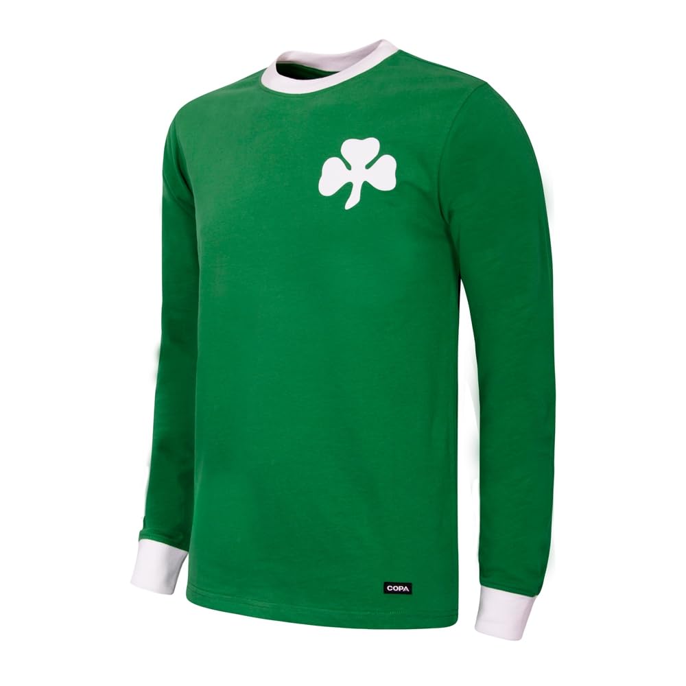 COPA - Maglia retrò - Calcio - Uomo - Panathinaikos FC 1971 - Verde - 100% Cotone