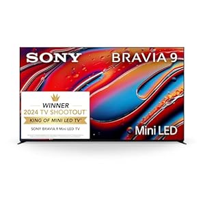 Sony 65 Inch Mini LED QLED 4K Ultra HD TV BRAVIA 9 Smart Google TV with Dolby Vision HDR and Exclusive Features for PlayStation 5 (K-65XR90), 2024 Model