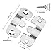 12pcs Colgar Cuadros, 45x20mm inoxidable Acero Pared Soporte de imagen,Oculto Enclavamiento Hebilla,Clip...