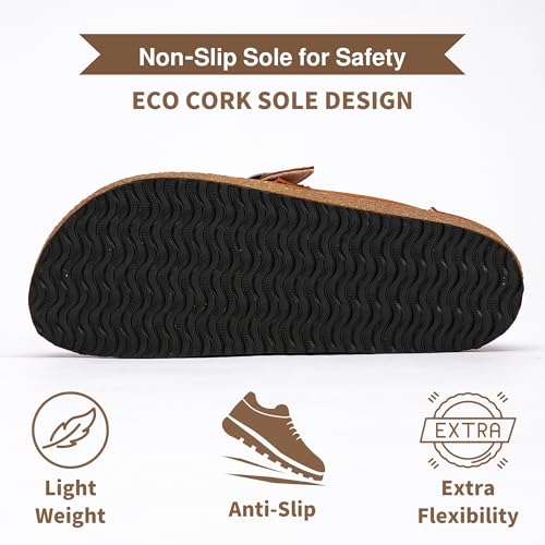 Casual Women's Mules & Clogs Slip-On Memory Foam Cloud Mules for Womens Mens with Non-Slip Sole Indoor/Outdoor Comfort Supportive Cork Sole Mules for Women 20254