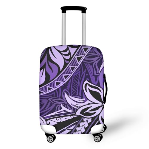 Housse valise XL violet noir en spandex élastique pour grand bagage