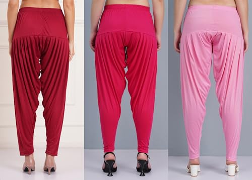 Image of Buy That Trendz Patiala Salwar for Women Relaxed Fit Viscose Patiyala Salwar Harem Bottom Pants